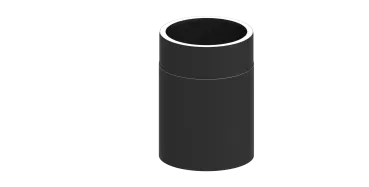 Rauchrohr 250mm Längenelement - doppelwandig - 150 mm