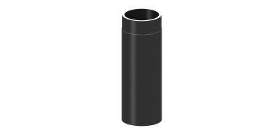 Rauchrohr 500mm Längenelement - doppelwandig - 150 mm