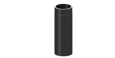 Rauchrohr 500mm Längenelement - doppelwandig - 150 mm