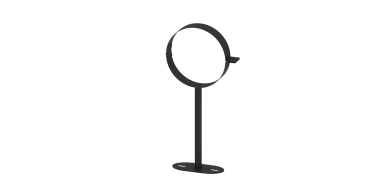 Rauchrohrwandhalter bis 250 mm - doppelwandig - 150 mm