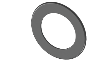 Wandrosette 50mm breiter Rand  - 130 mm - schwarz