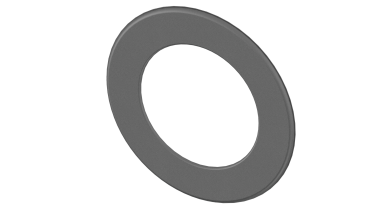 Wandrosette 50mm breiter Rand - 130 mm - grau
