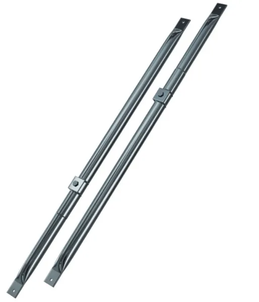 Abspannsystem bestehend aus 1x Abspannschelle und 2x Abspannstangen (teleskopierbar 1,5 bis 2,5m) - 250mm - doppelwandig - Professional 06