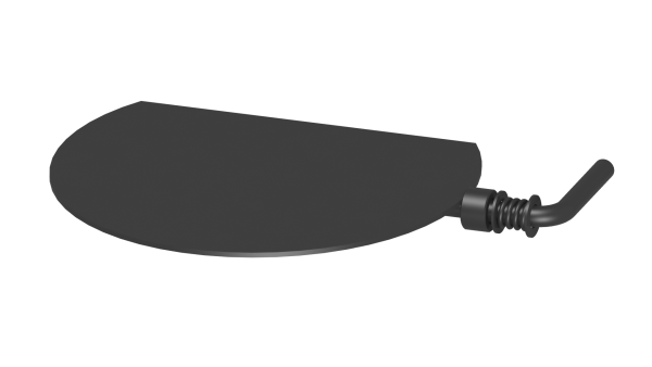 Drosselklappe  - 160 mm - schwarz