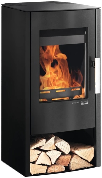 Kaminofen Haas+Sohn ROSENHEIM easy – Stahl tief-schwarz – 6 kW