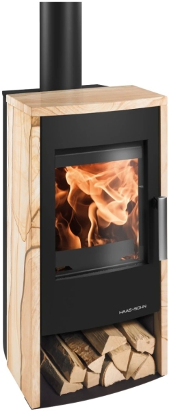 Kaminofen Haas+Sohn ROSENHEIM easy – Stahl tief-schwarz – 6 kW