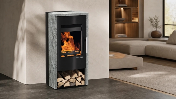 Kaminofen Haas+Sohn ROSENHEIM easy – Stahl tief-schwarz – 6 kW