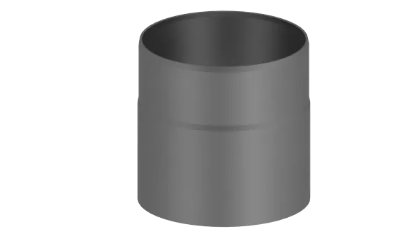 Rauchrohr 150mm Längenelement - 150 mm - grau