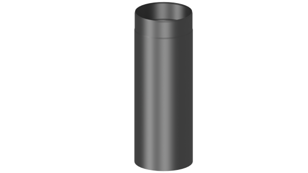 Rauchrohr 500mm Längenelement  - 130 mm - schwarz