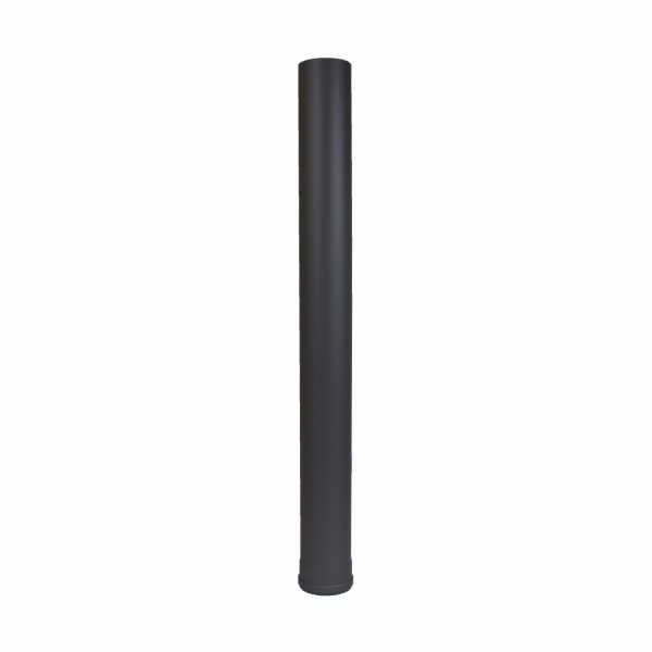 Pelletofenrohr 1000mm Längenelement - 100 mm - schwarz