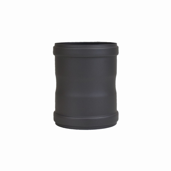 Pelletofenrohr Verbindungsstück (Doppelmuffe) - 80 mm - schwarz