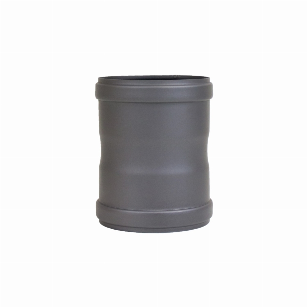 Pelletofenrohr Verbindungsstück (Doppelmuffe) - 80 mm - gussgrau