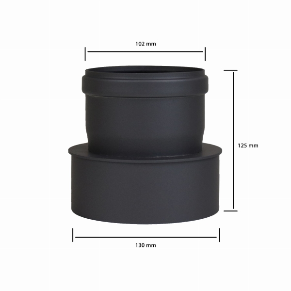 Pellet-Erweiterung 100 mm auf 130 mm - gussgrau