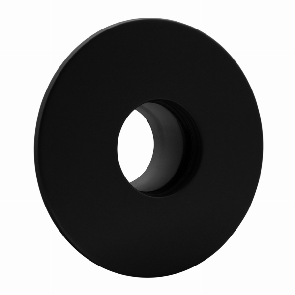 Pellet-Erweiterung mit Rosette 100 mm auf 150 mm - schwarz