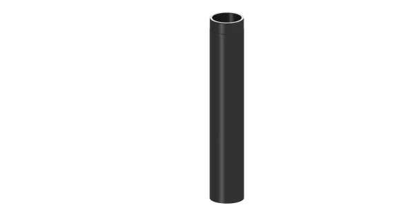 Rauchrohr 1000mm Längenelement - doppelwandig - 150 mm