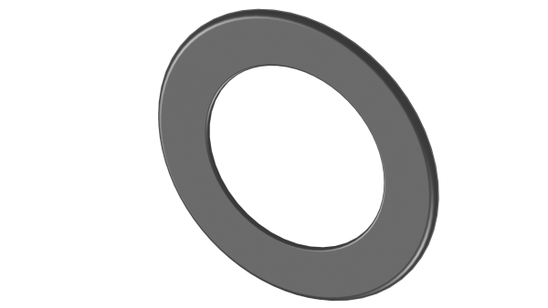 Wandrosette 50mm breiter Rand  - 130 mm - schwarz