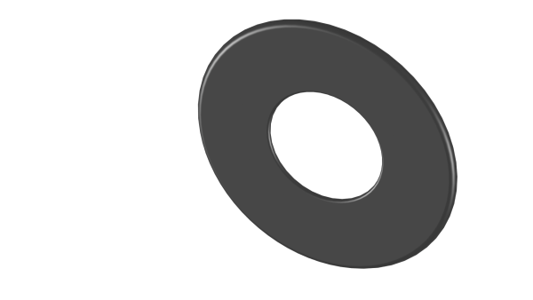 Wandrosette 90mm breiter Rand  - 130 mm - schwarz